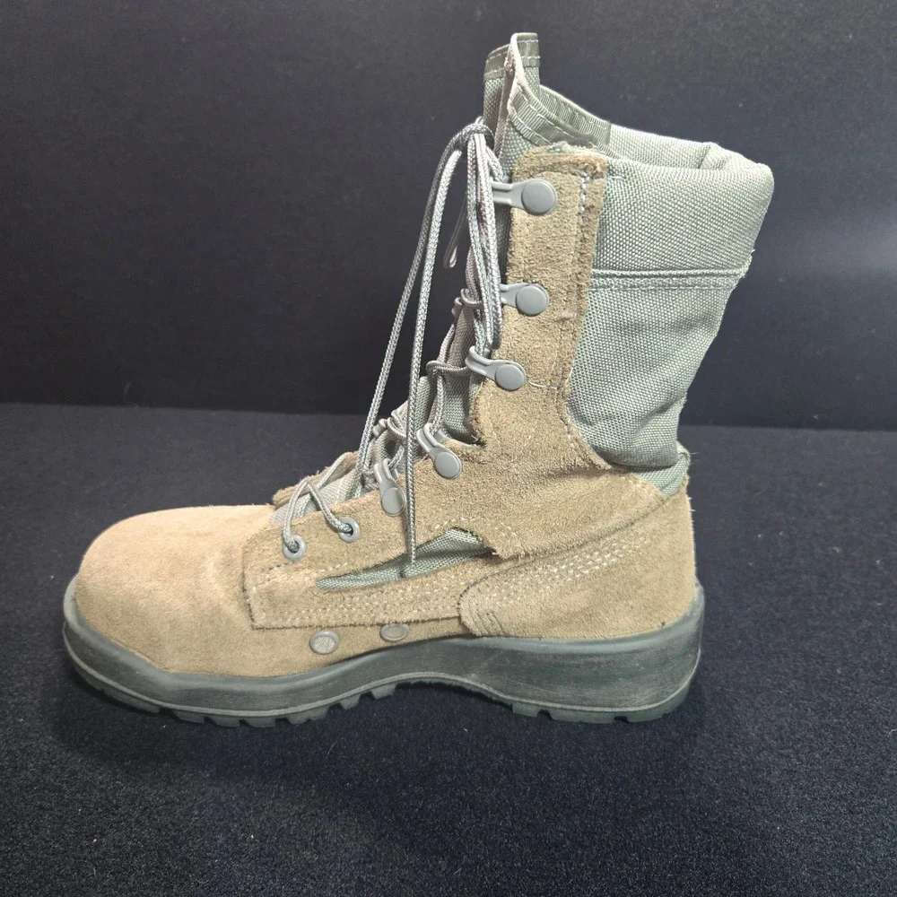 Belleville F600 ST Sage Green Steel Toe Flight Boots US Air Force Size 6.0 R